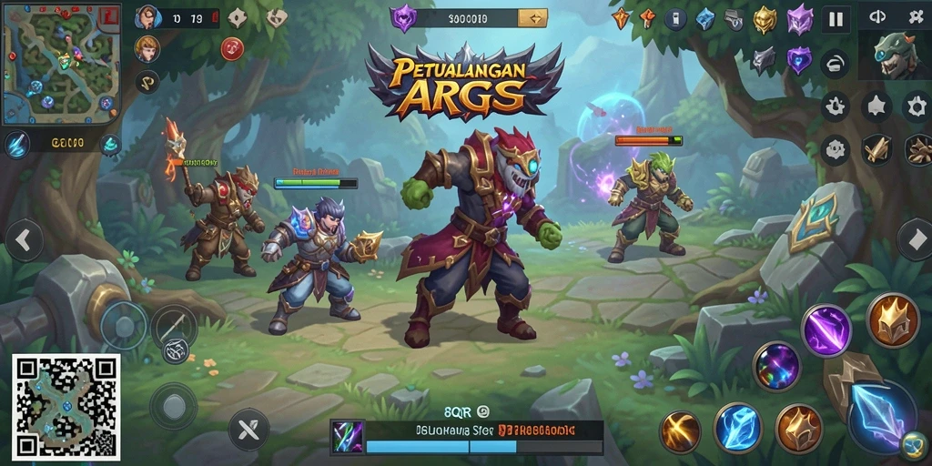 Tampilan gameplay ARPG yang mendebarkan dan interaktif.