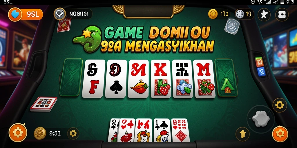 Screenshot menampilkan gameplay seru Domino di 9SL.