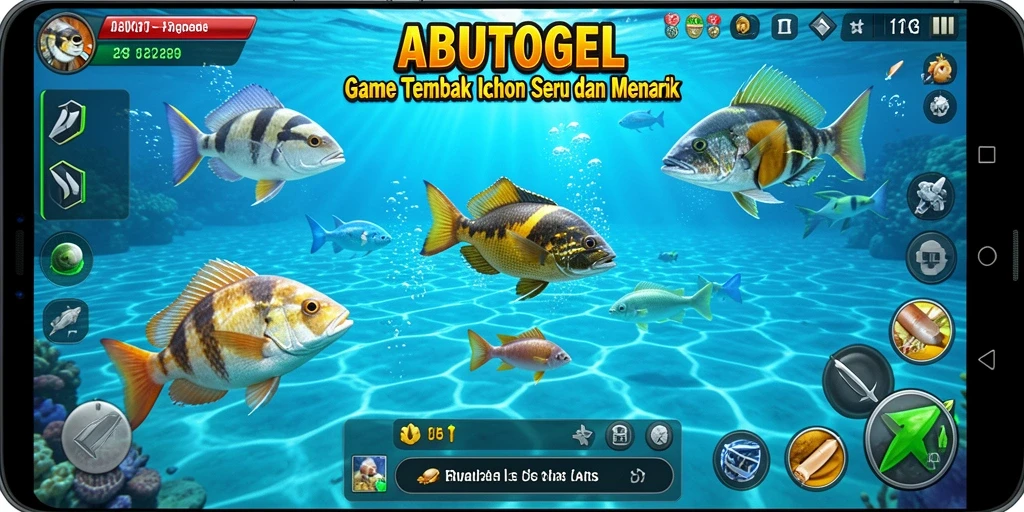 Tampilan gameplay menembak ikan yang seru di ABUTOGEL.