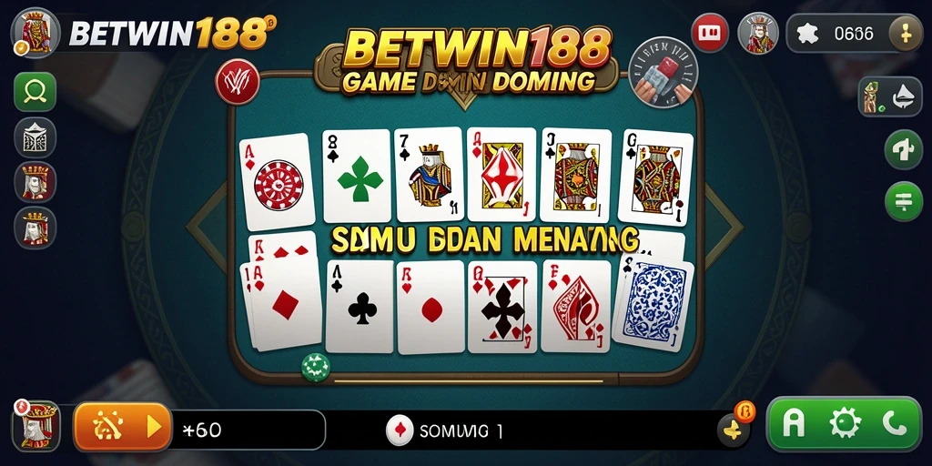 Screenshot gameplay BETWIN188 menampilkan aksi seru permainan Domino.