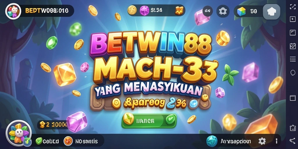Tangkapan layar BETWIN88 menunjukkan gameplay Match-3 yang seru dan berwarna.