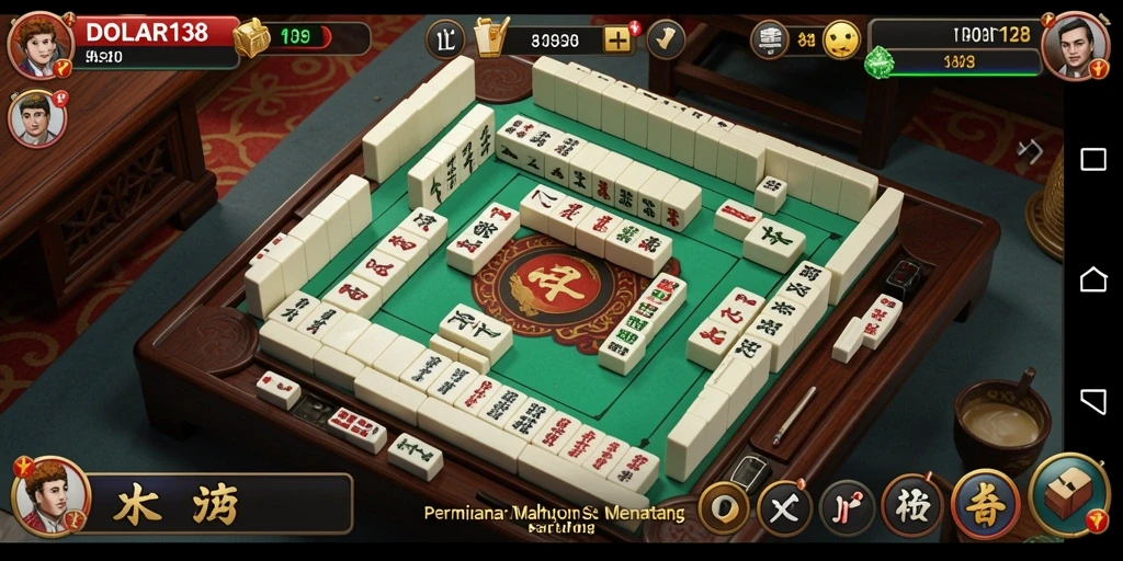 Screenshot DOLAR138 dengan tampilan gameplay Mahjong yang menarik.
