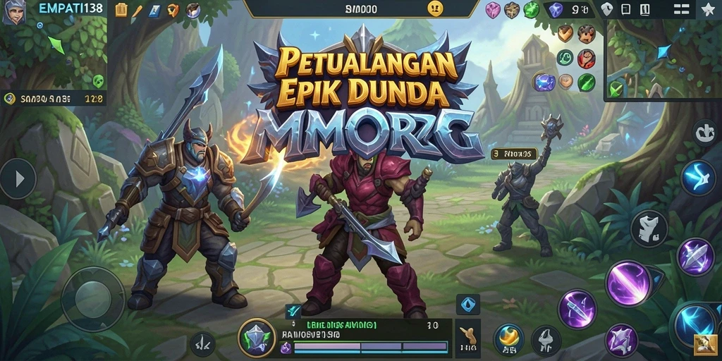 Tampilan gameplay epik dari <strong>EMPATI138</strong> dalam dunia MMORPG.