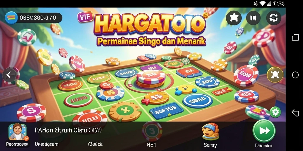 Tampilan gameplay HARGATOTO yang seru dan interaktif.