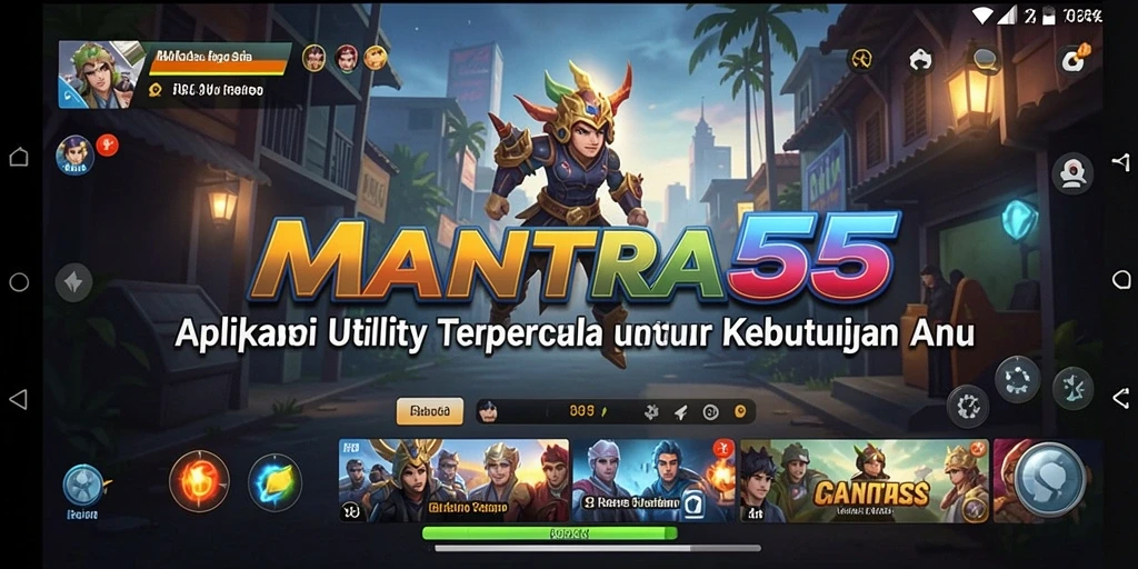 Screenshot utama dari MANTRA55 yang menampilkan antarmuka aplikasi Utility.