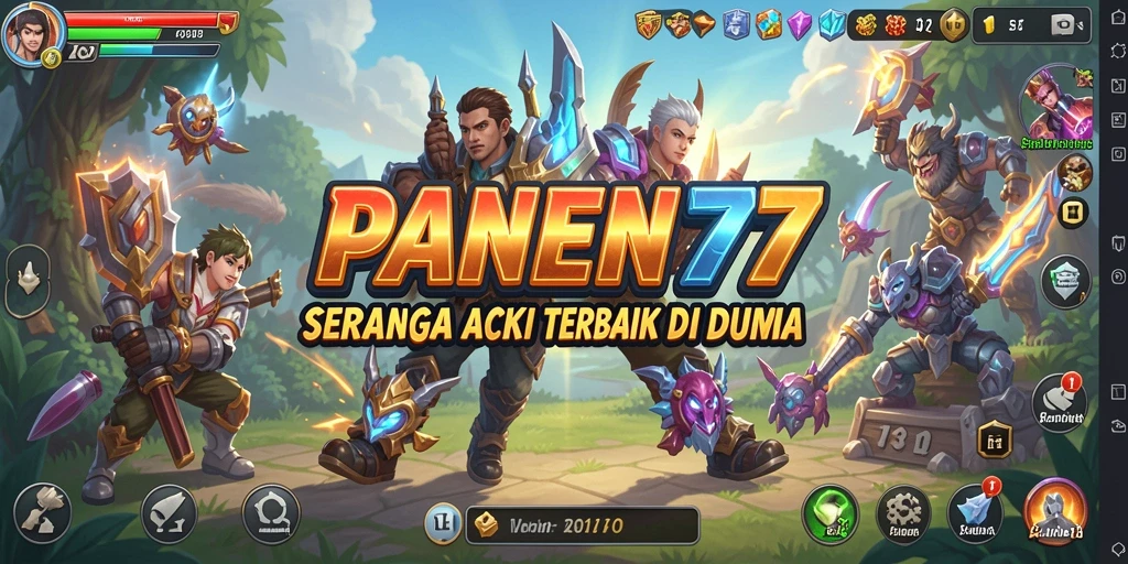 Tampilan gameplay action yang mendebarkan di PANEN77.
