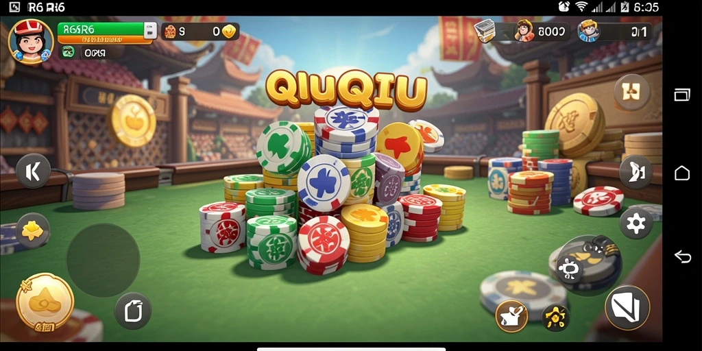 Tampilan seru gameplay R6R6 dalam QiuQiu yang menarik.