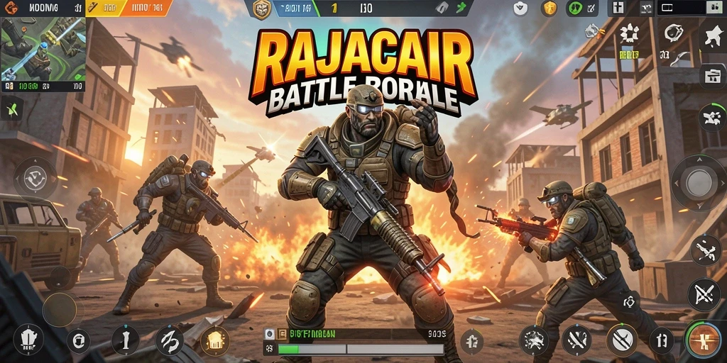 Tampilan gameplay RAJACAIR yang seru dan mendebarkan di medan pertempuran.
