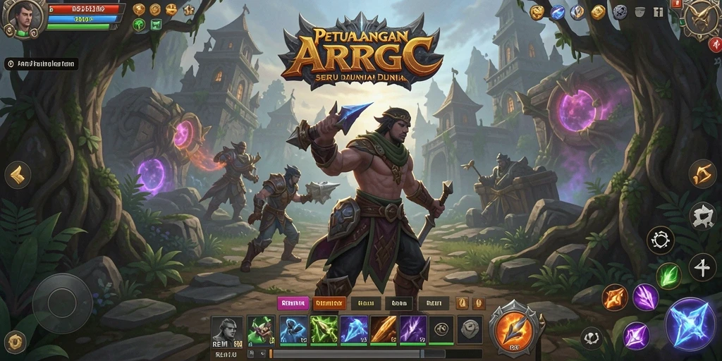 Screenshot menunjukkan aksi seru dalam gameplay ARPG.