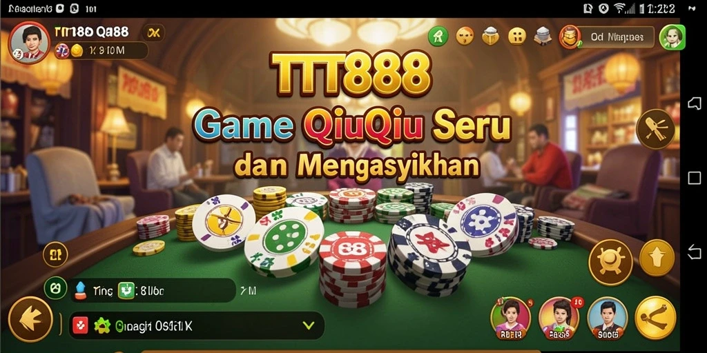 Tampilan gameplay QiuQiu yang seru dan menarik di TTT888.