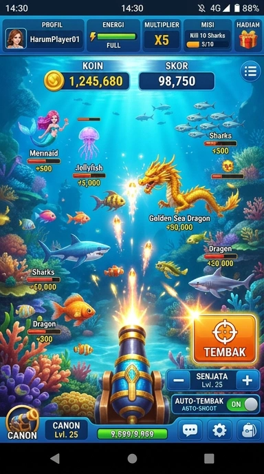 Halaman katalog aplikasi lengkap dari harum4d.